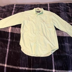 Ralph Lauren The Big Oxford Green Button Down Men's ...
